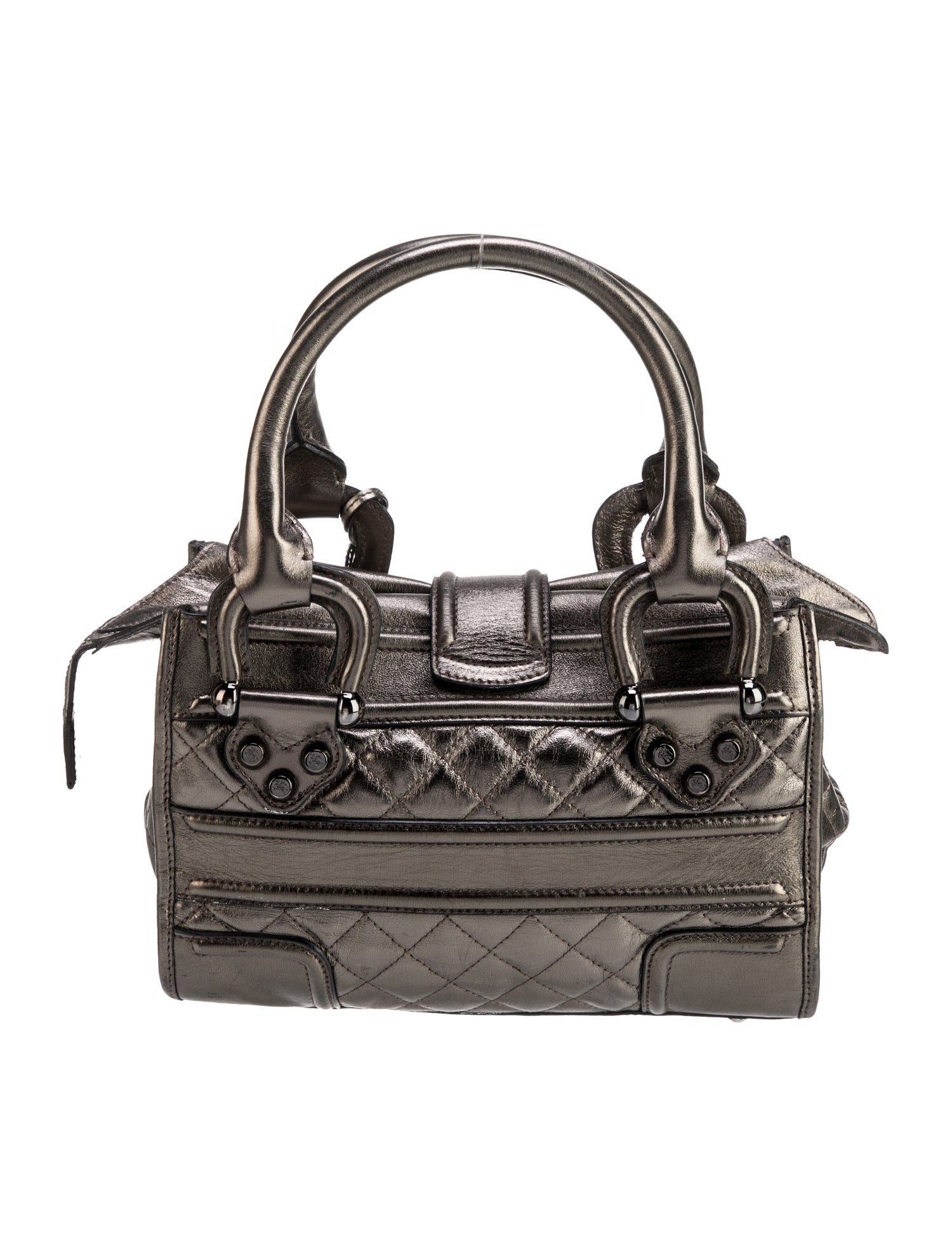 Burberry Quilted Top Handle Bag Small